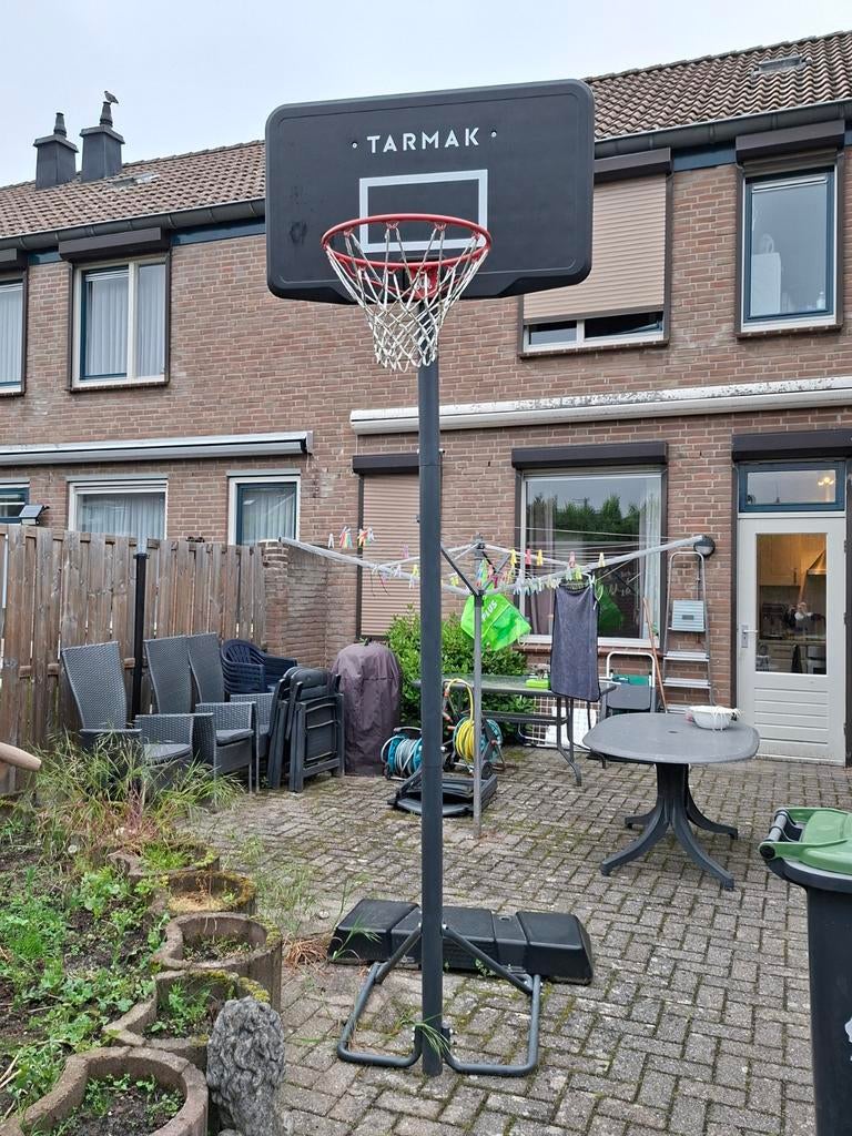 Tarmak basketbalpaal - Verstelbaar en mobiel, Sport en Fitness, Basketbal, Ophalen, Gebruikt, Ring, Bord of Paal