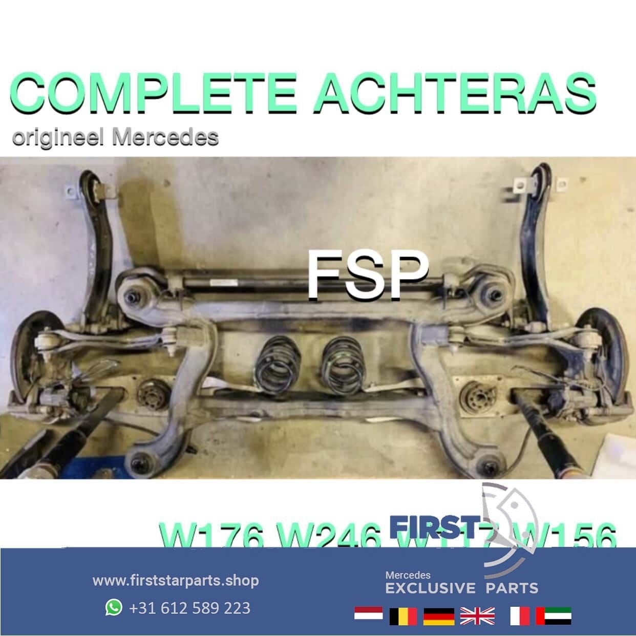 Complete achteras Subframe Mercedes W176 A W246 B W117 CLA W, Gebruikt, -, Ophalen of Verzenden, -