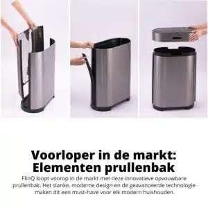 flinq prullebak met sensor, Ophalen, Zo goed als nieuw