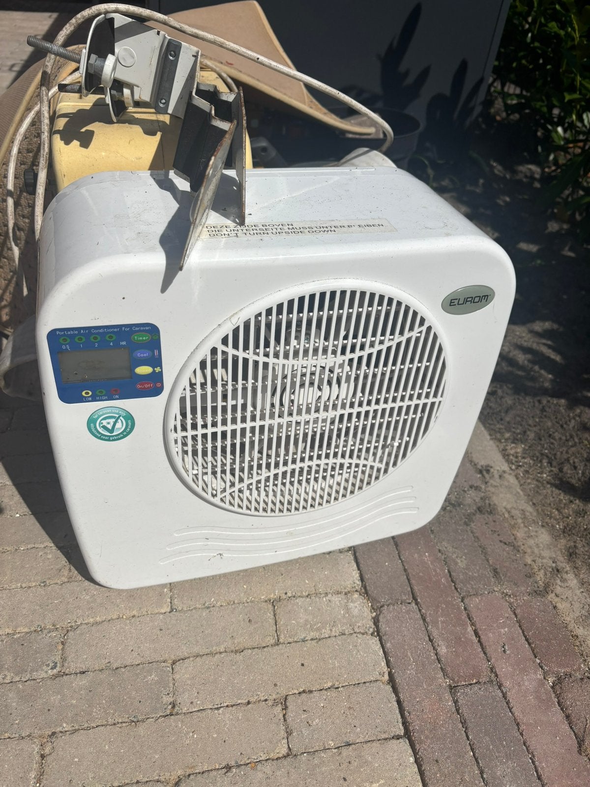 Eurom split airco caravan/camper, Ophalen, Minder dan 60 m³, 3 snelheden of meer, Zo goed als nieuw