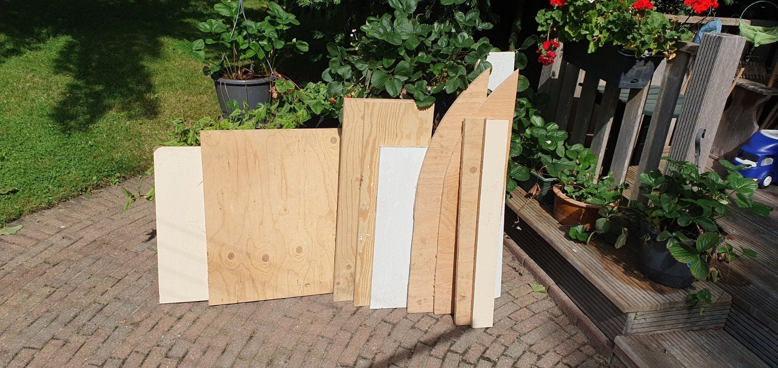 Stukken resthout, Ophalen