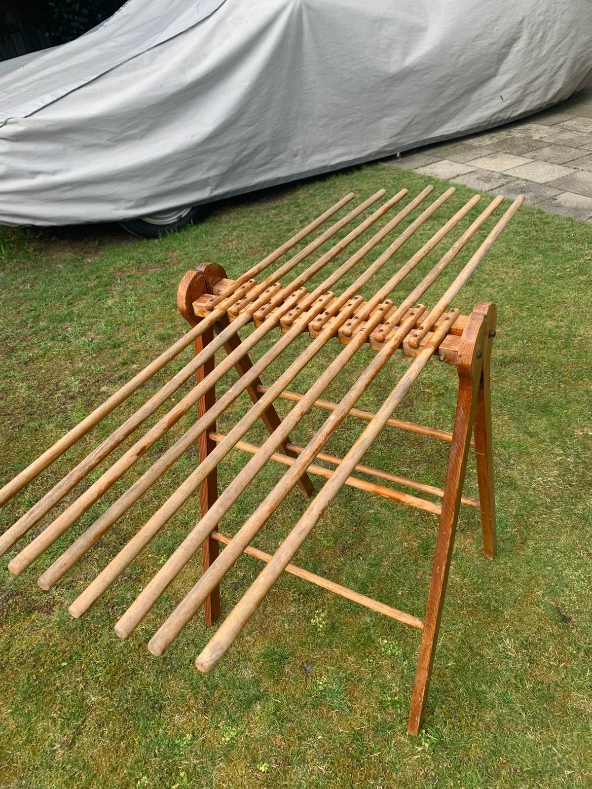 Nostalgies houten wasrek, Ophalen, Gebruikt, Wasrek