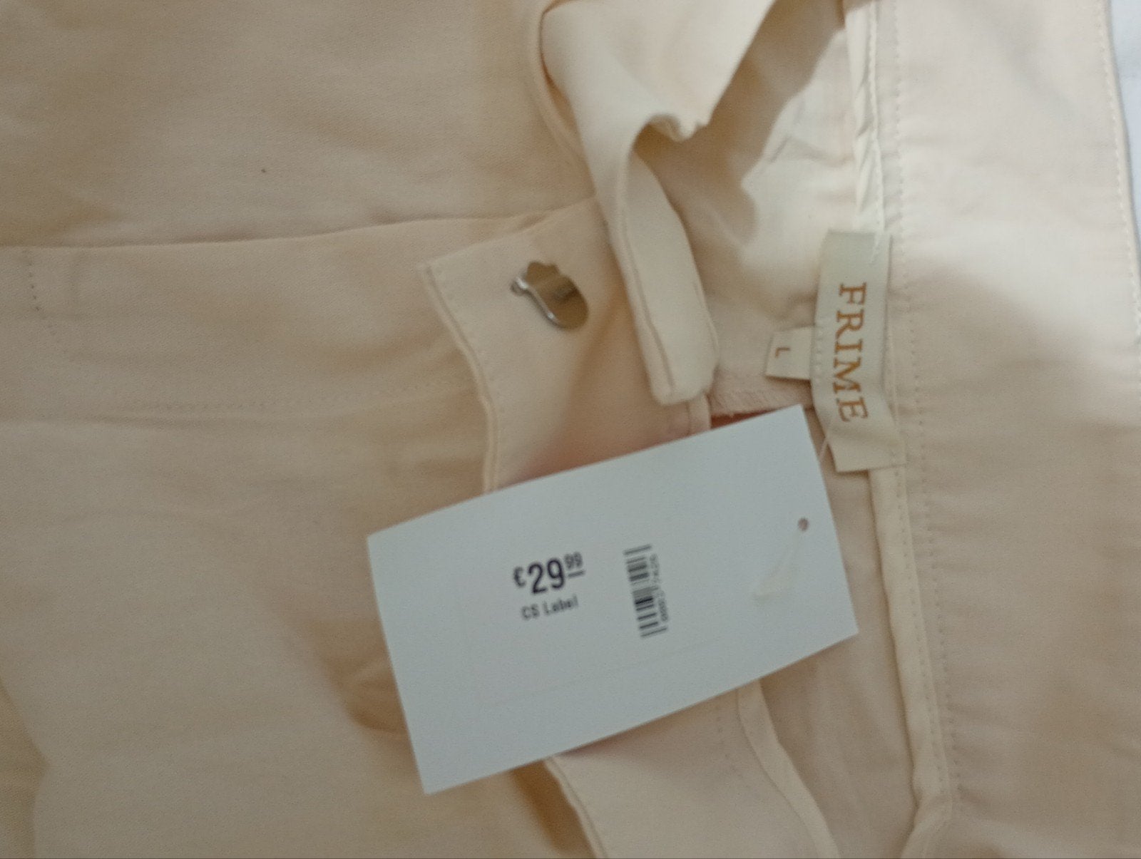 Nieuwe Frime broek, maat L, beige, Frime, Beige, Maat 42/44 (L), Nieuw