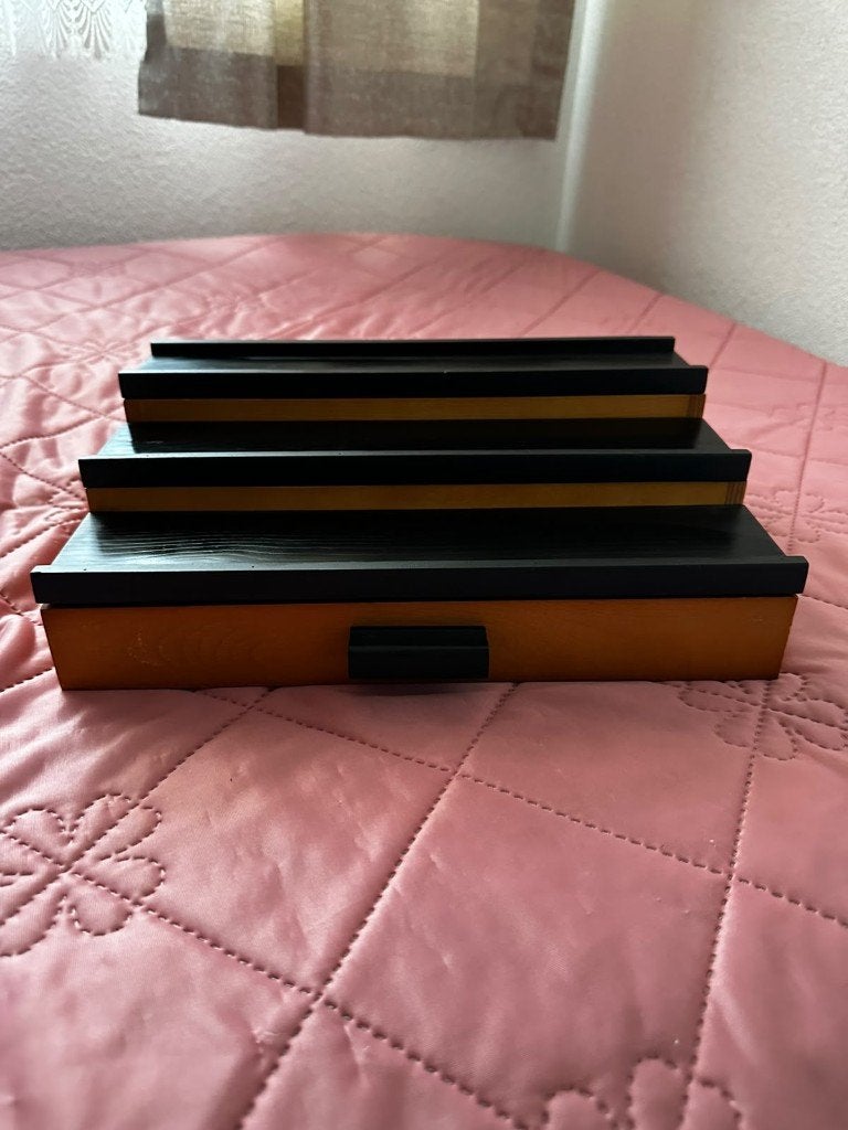 Parfum en Make-up Organizer – Houten Opbergrek met 3 Lagen, Huis en Inrichting, Ophalen, Zo goed als nieuw