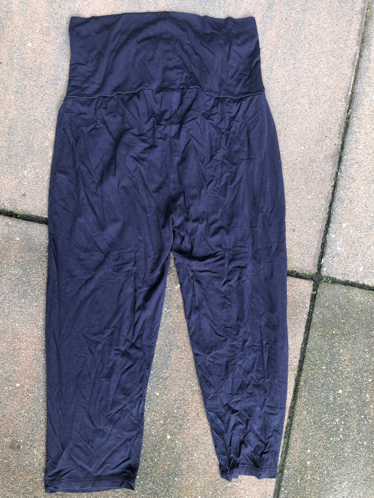 Queen Mum Capri Broek - Maat S - Donkerblauw, Kleding | Dames, Blauw, Ophalen of Verzenden, Zo goed als nieuw, Maat 36 (S)