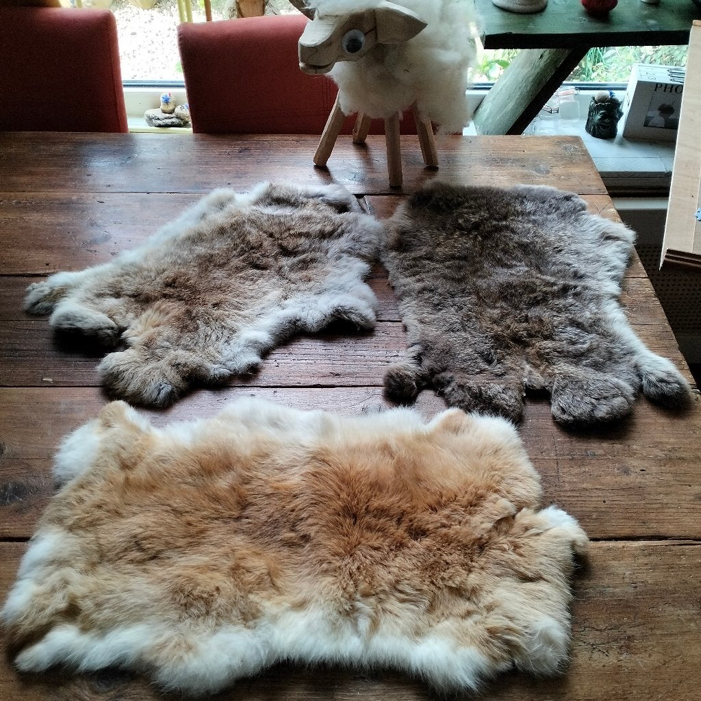 konijnenvellen, Minder dan 50 cm, Gebruikt, Overige kleuren, Minder dan 50 cm