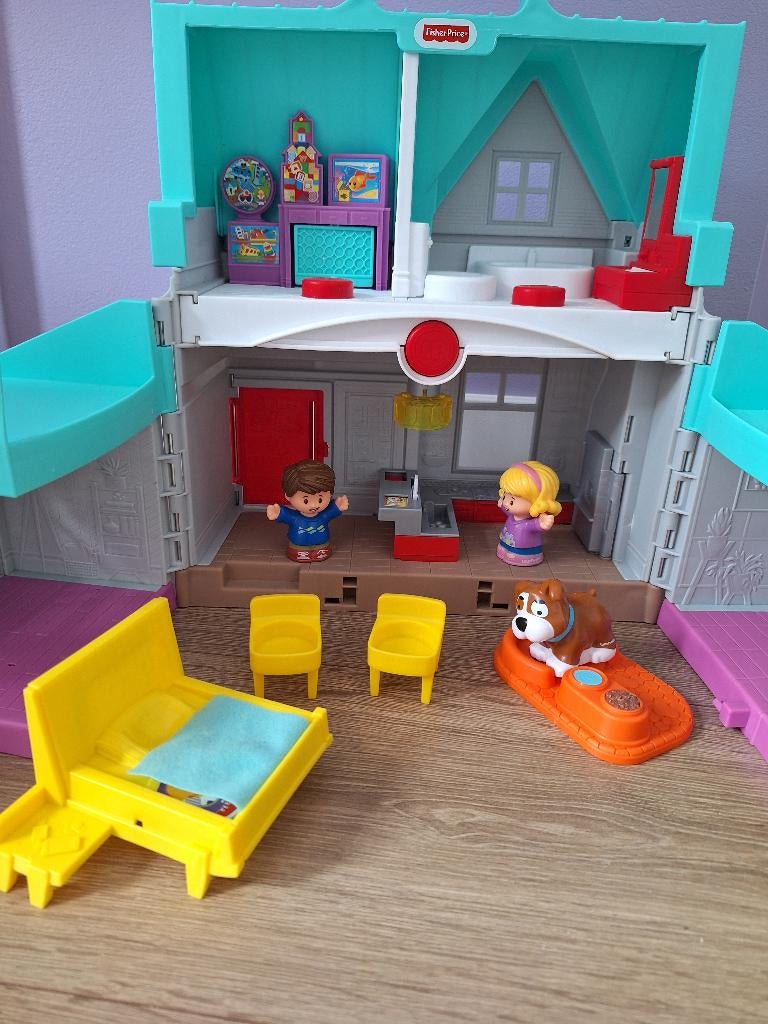 Fisher Price Huis, Ophalen, Zo goed als nieuw, Speelset, Met geluid
