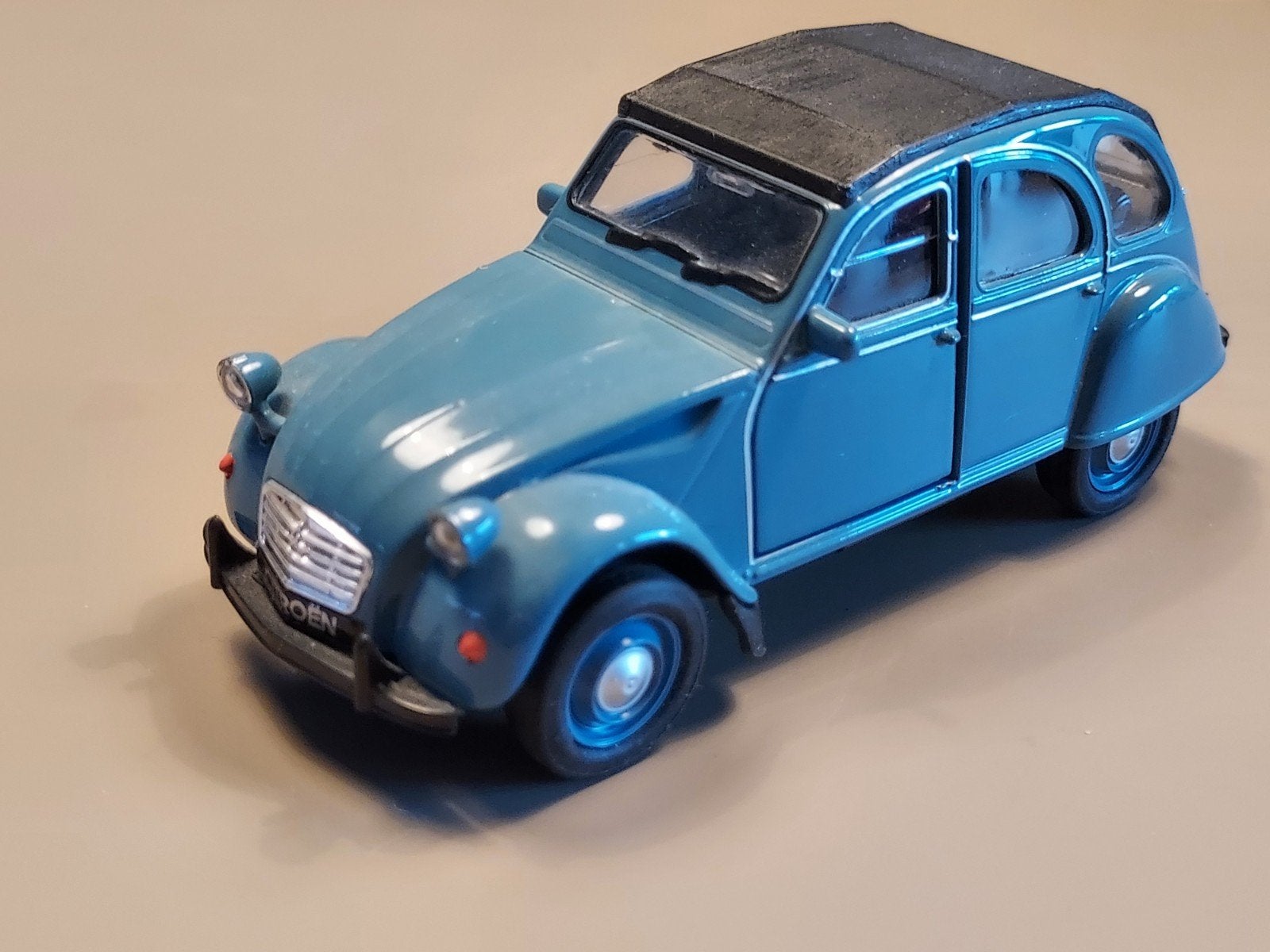 Citroën 2cv Welly 1:38 als nieuw, Ophalen of Verzenden, Zo goed als nieuw, Auto