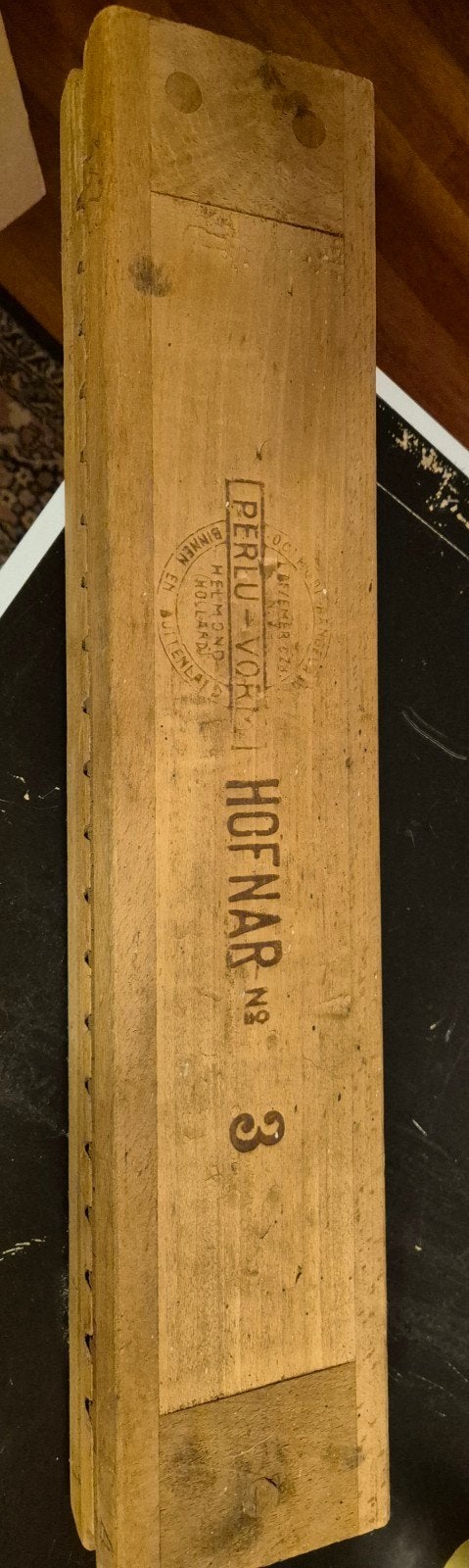 Antieke Sigarenmal Hofnar nr. 3 - Houten Sigarenpers, Ophalen