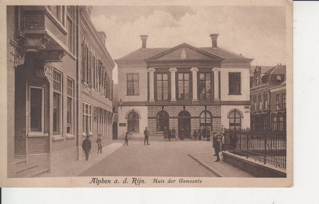 ALPHEN AAN DE RIJN, Huis der Gemeente, 1937, Verzenden, 1920 tot 1940, Gelopen, Zuid-Holland