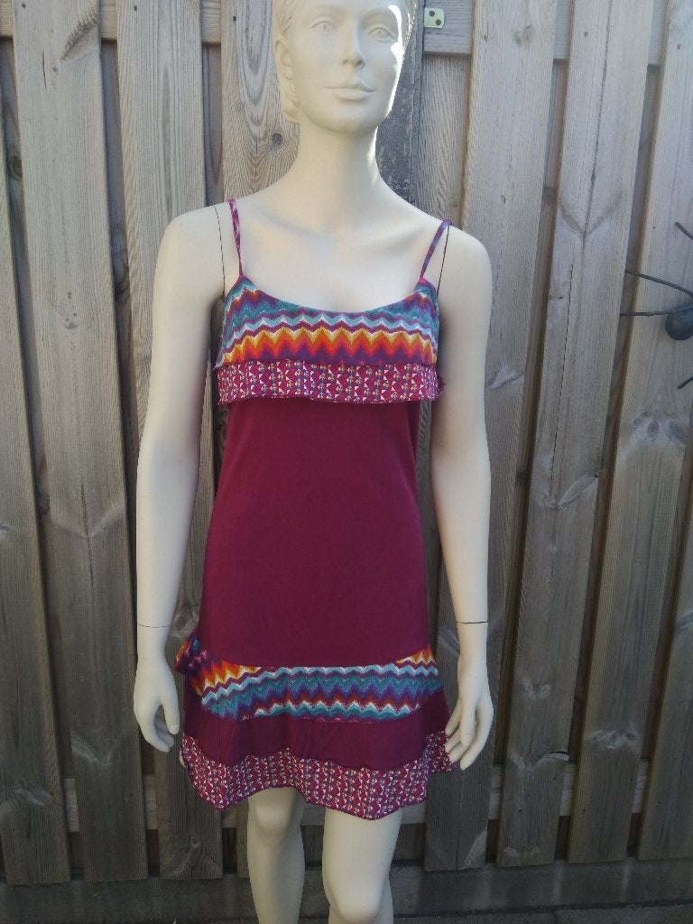 Hippie Ibiza jurkje - NIEUW!, Maat 38/40 (M), Paars, Nieuw, Ophalen of Verzenden