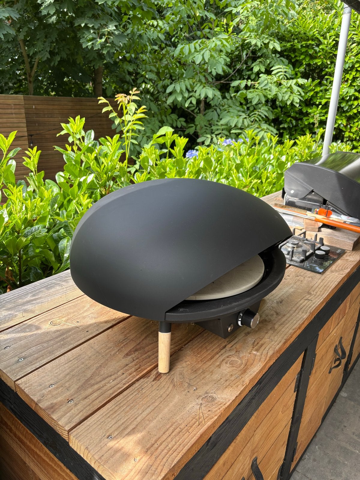 Le Feu Turtle Motion 18’’ gas pizzaoven, Ophalen of Verzenden, Zo goed als nieuw