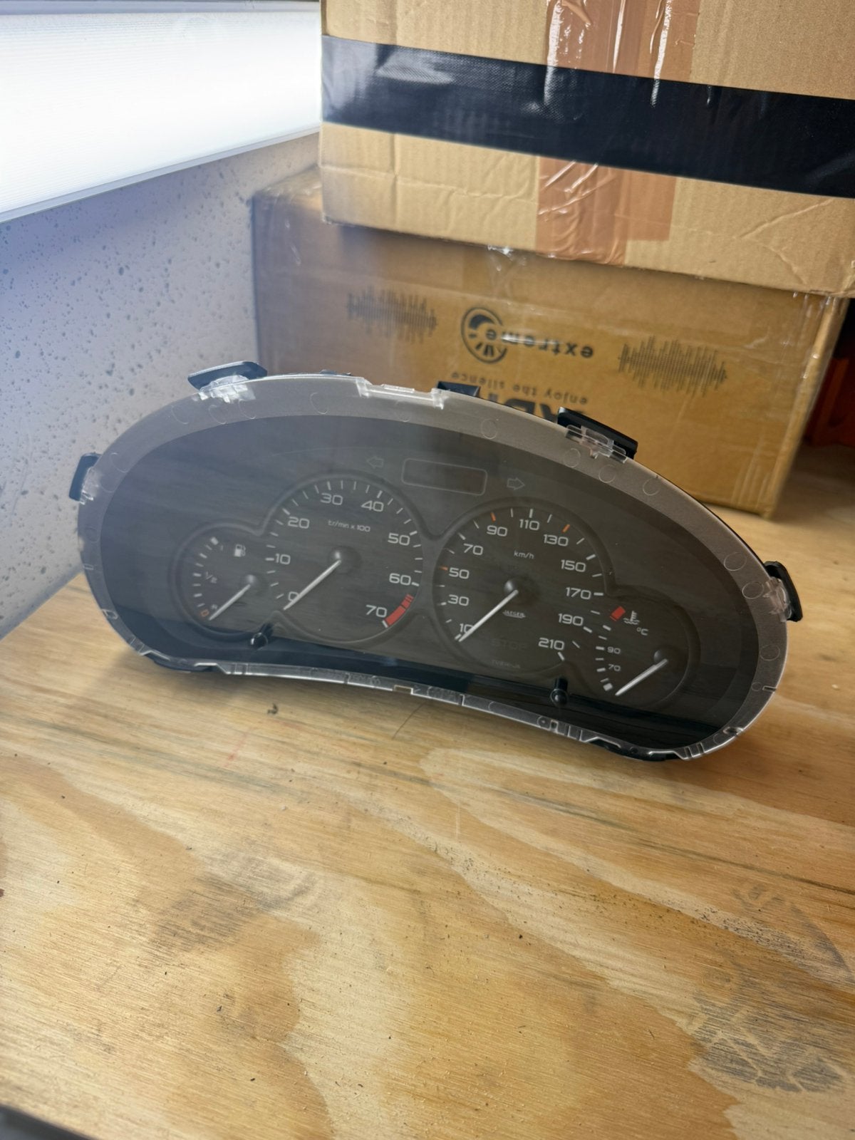 Peugeor 206 tellerklok - instrument paneel, Auto-onderdelen, Dashboard en Schakelaars, Ophalen of Verzenden, Gebruikt