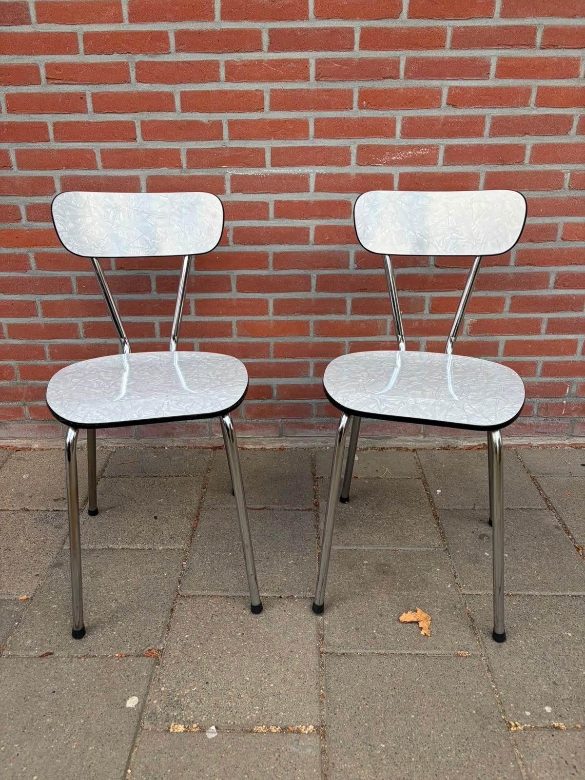 Vintage keukenstoelen, Verzamelen, Retro, Ophalen, Huis en Inrichting