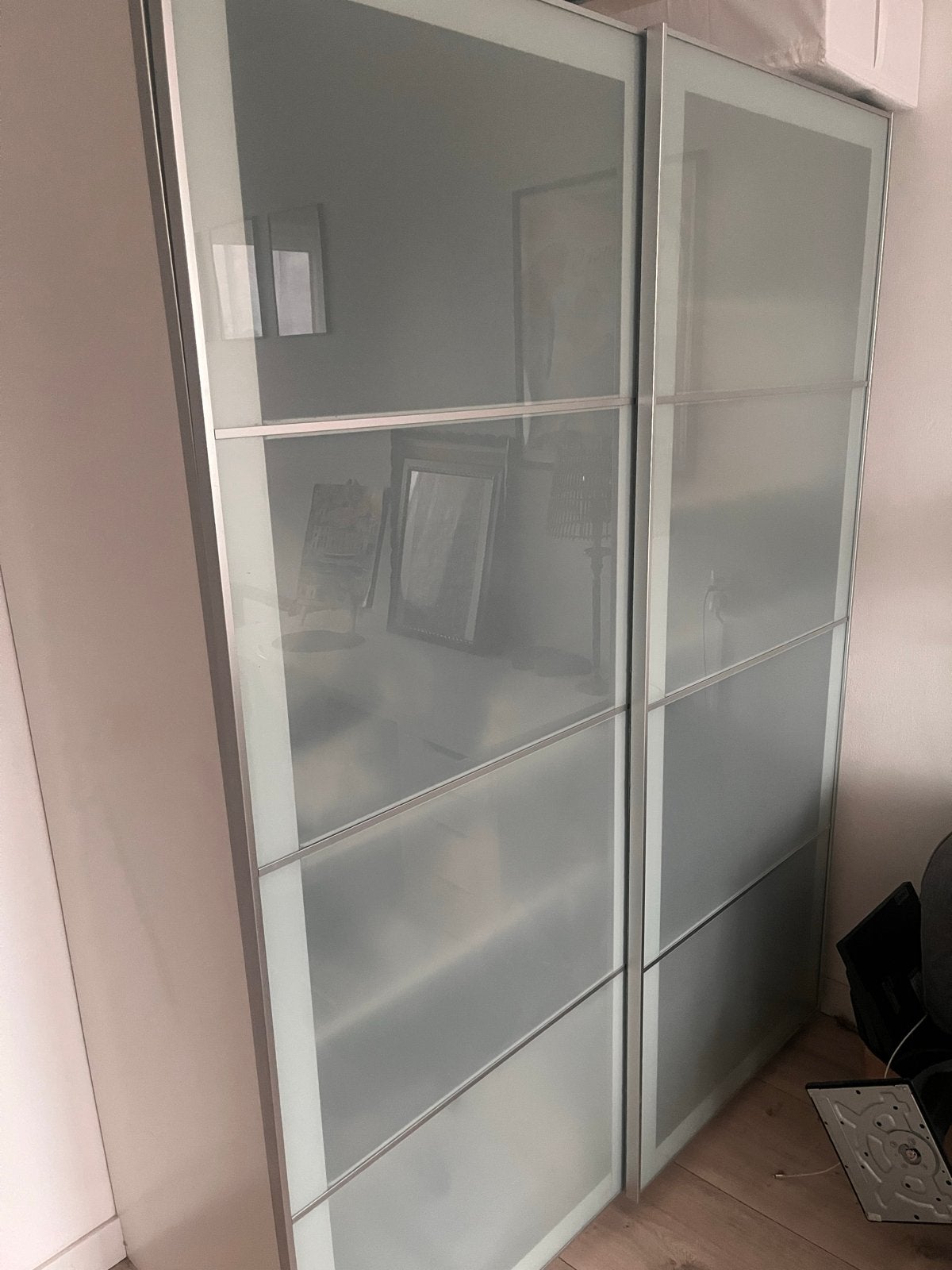 IKEA Pax kledingkast met schuifdeuren, Ophalen, Met plank(en), Gebruikt, 100 tot 150 cm