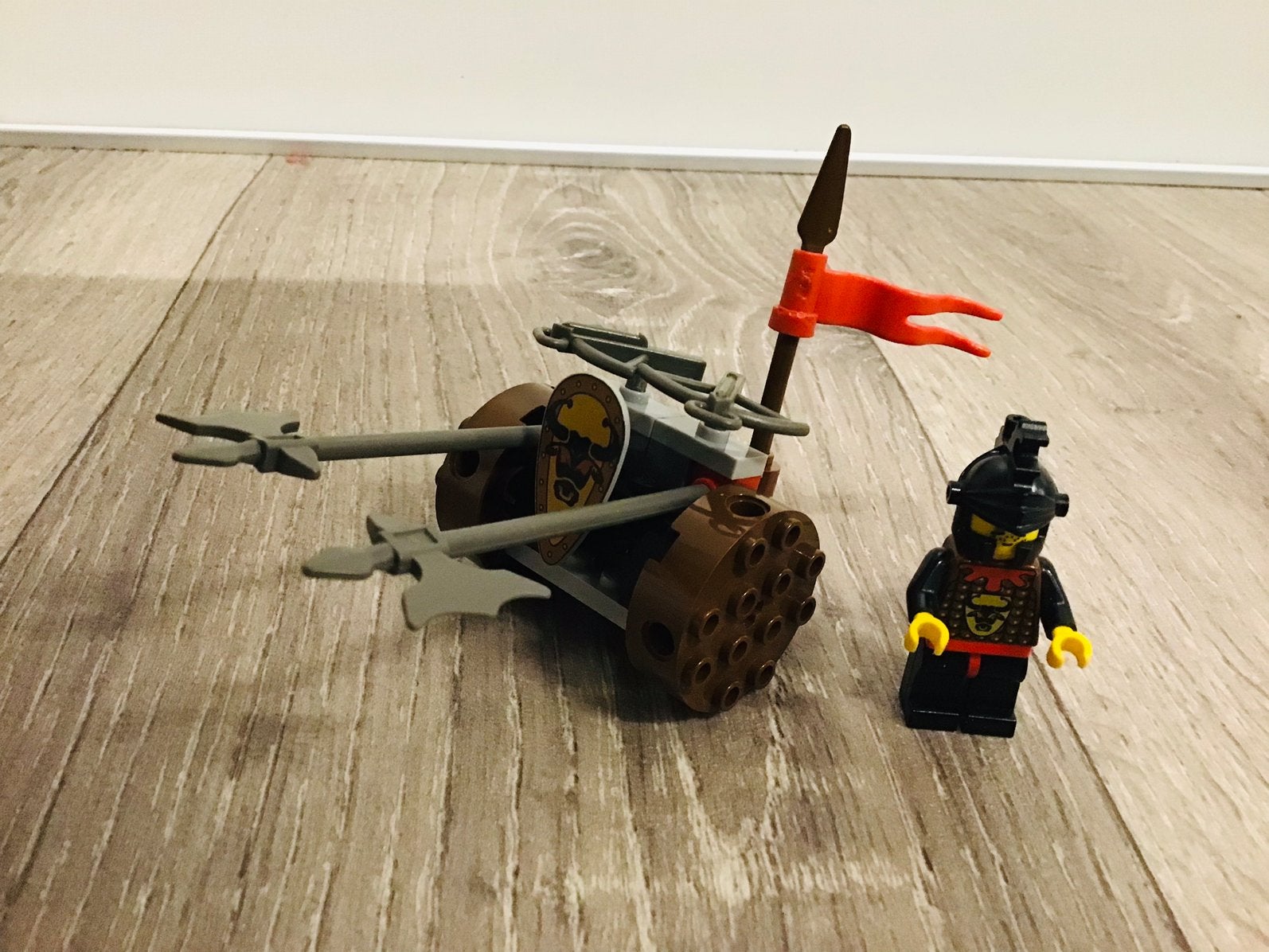 LEGO ridders 4807, kingdom knights axe cart, compleet ZGAN, Lego, Compleet, Ophalen of Verzenden, Zo goed als nieuw