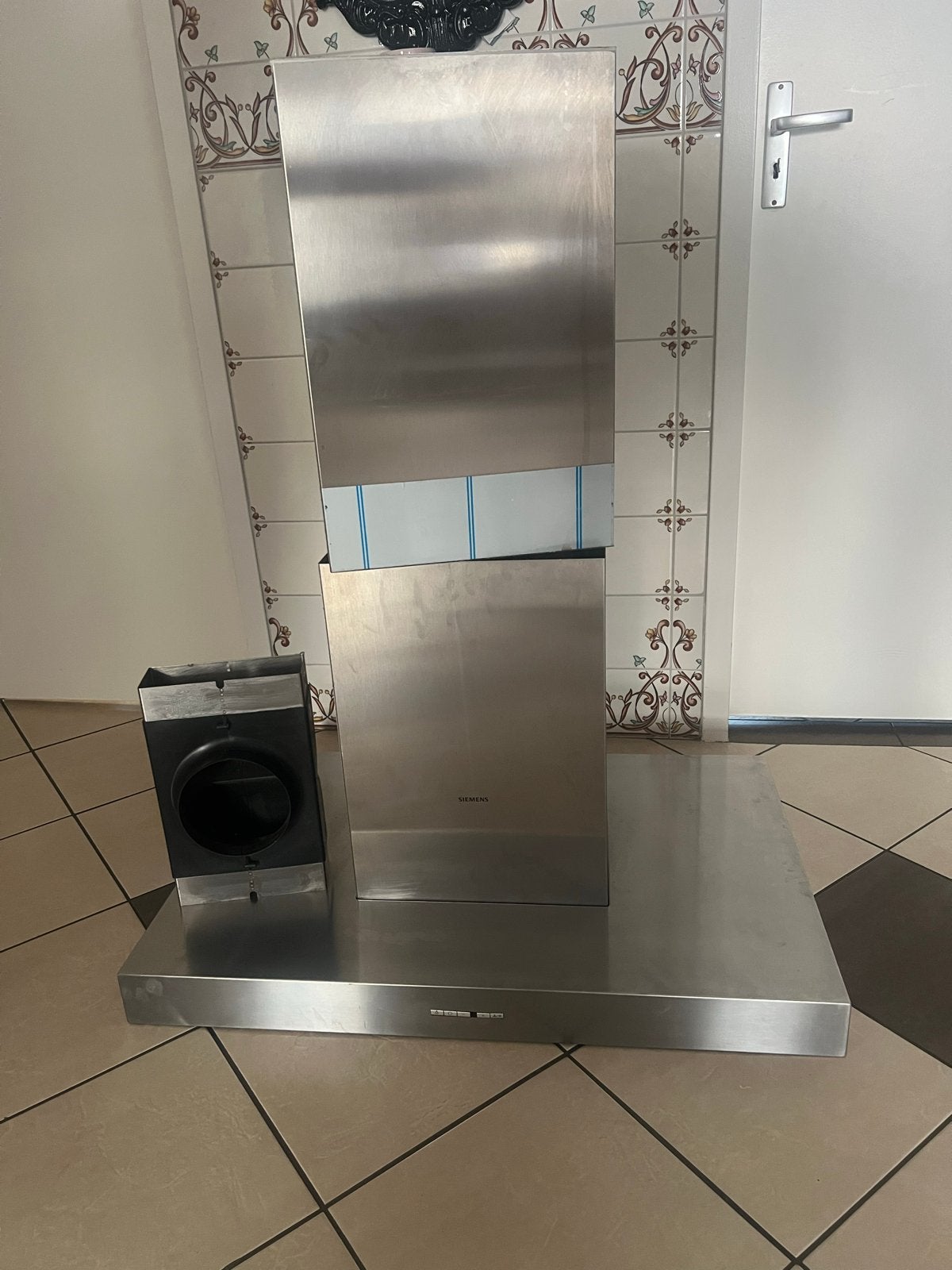 Siemens Afzuigkap - RVS Schouwkap, Ophalen, Gebruikt, Wandschouwkap, Vrijstaand