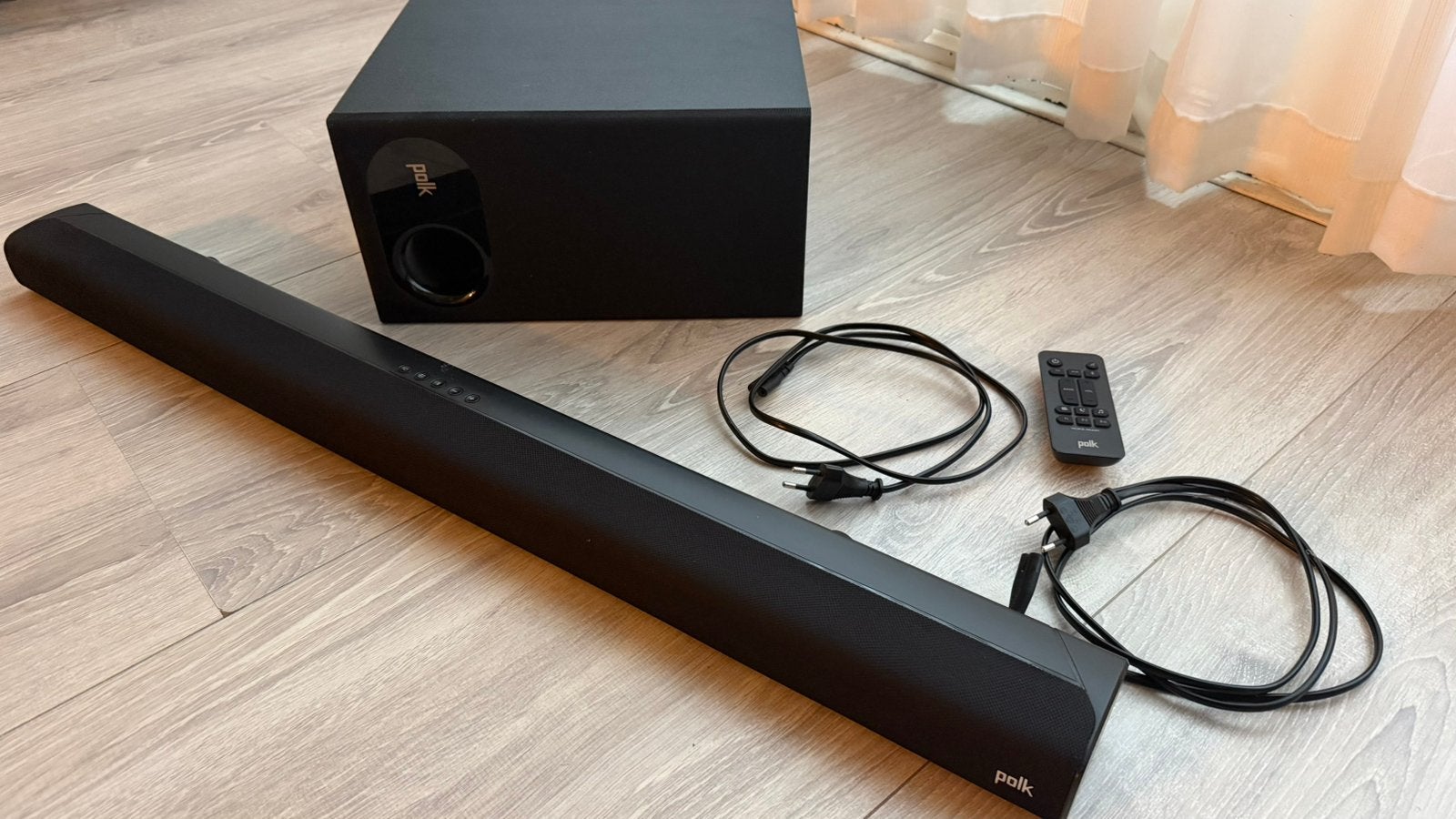 Polk Audio Soundbar en draadloze Subwoofer, Ophalen, Bluetooth, Zo goed als nieuw