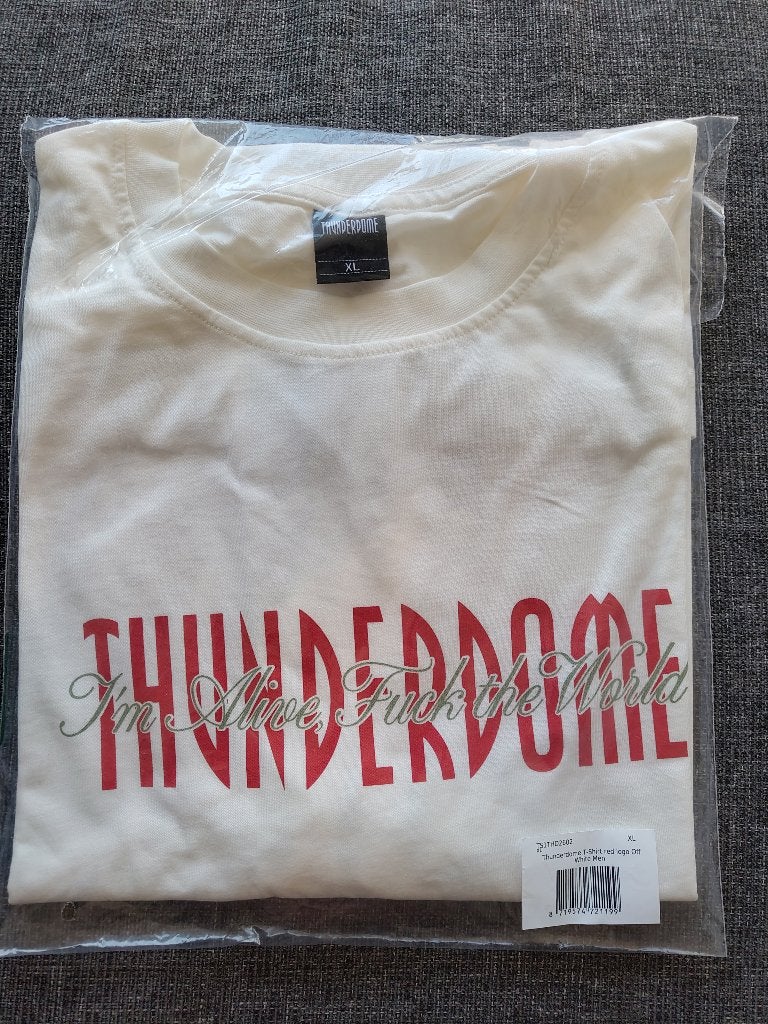 Thunderdome FTS Off-white T-shirt XL, Ophalen of Verzenden, Nieuw, Maat 56/58 (XL), Wit