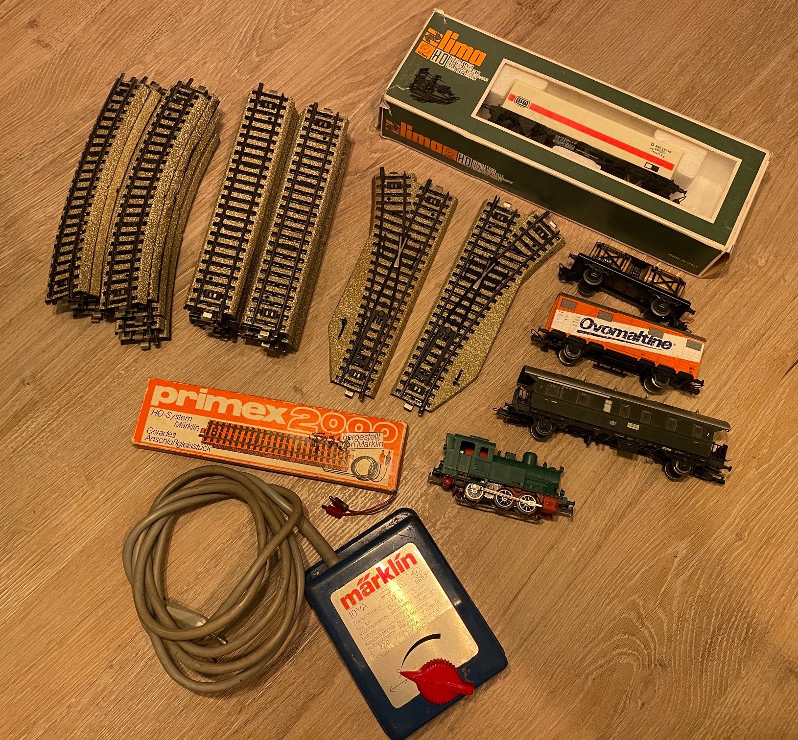 Marklin h0 startset analoog 3029 m-rails wissels ovomaltine, Hobby en Vrije tijd, Wisselstroom, Ophalen of Verzenden, Zo goed als nieuw