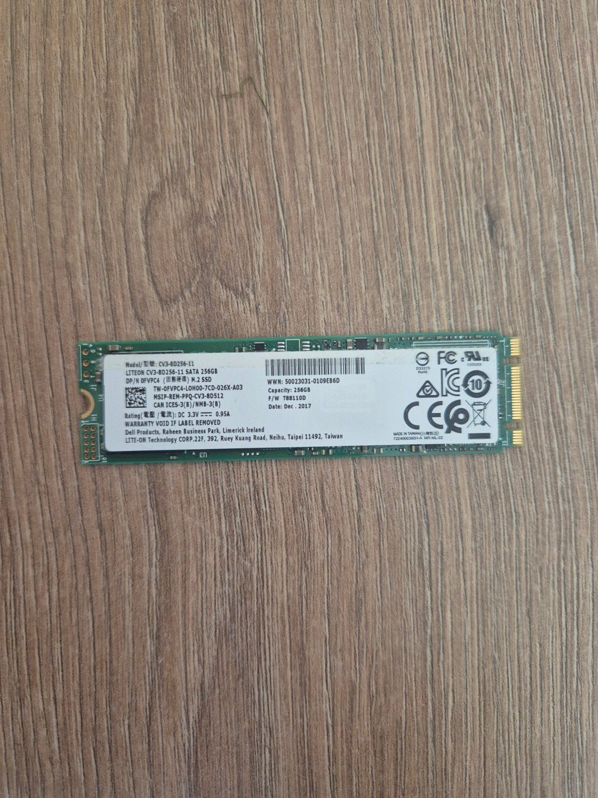 lite-on ssd 256 gb sata, Computers en Software, Intern, Gebruikt, Ophalen of Verzenden, Laptop