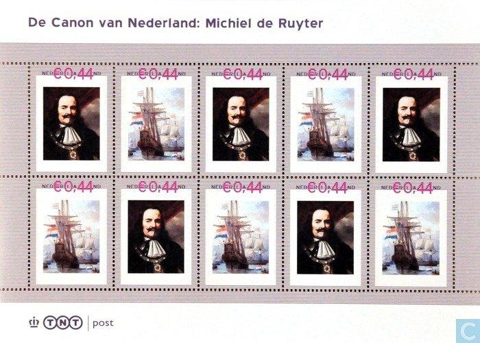 Postzegels Canon van Nederland: Michiel de Ruyter, Ophalen of Verzenden, Na 1940, Postfris