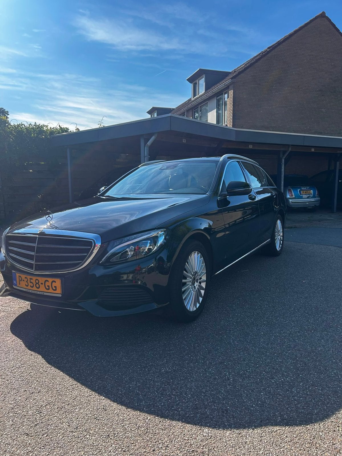 Mercedes-Benz C-Klasse C180 1.6 115KW Aut7 Estate 2017 Zwart, Auto's, Automaat, Achterwielaandrijving, 1800 kg, Zwart