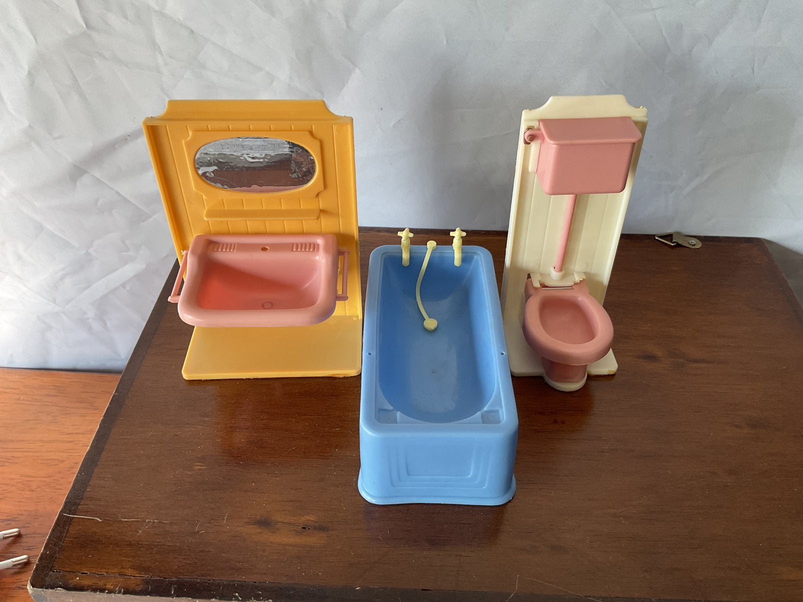 Badkamer voor poppenhuis, Verzamelen, Ophalen of Verzenden, Gebruikt, Poppenhuis