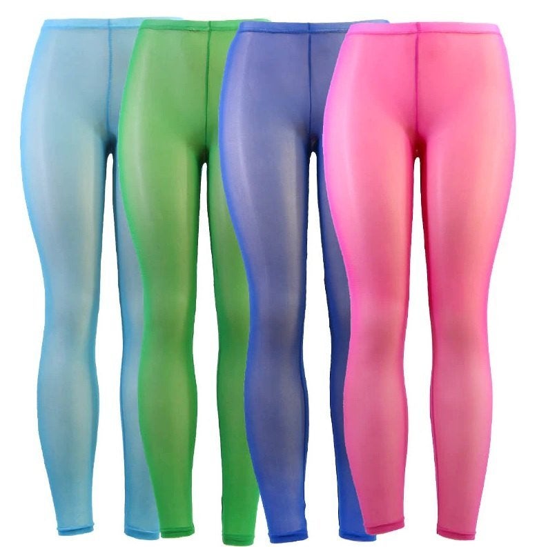 Doorzichtige legging / dames heren broek roze blauwe rode, Verzenden, Nieuw, Overige maten, Overige kleuren