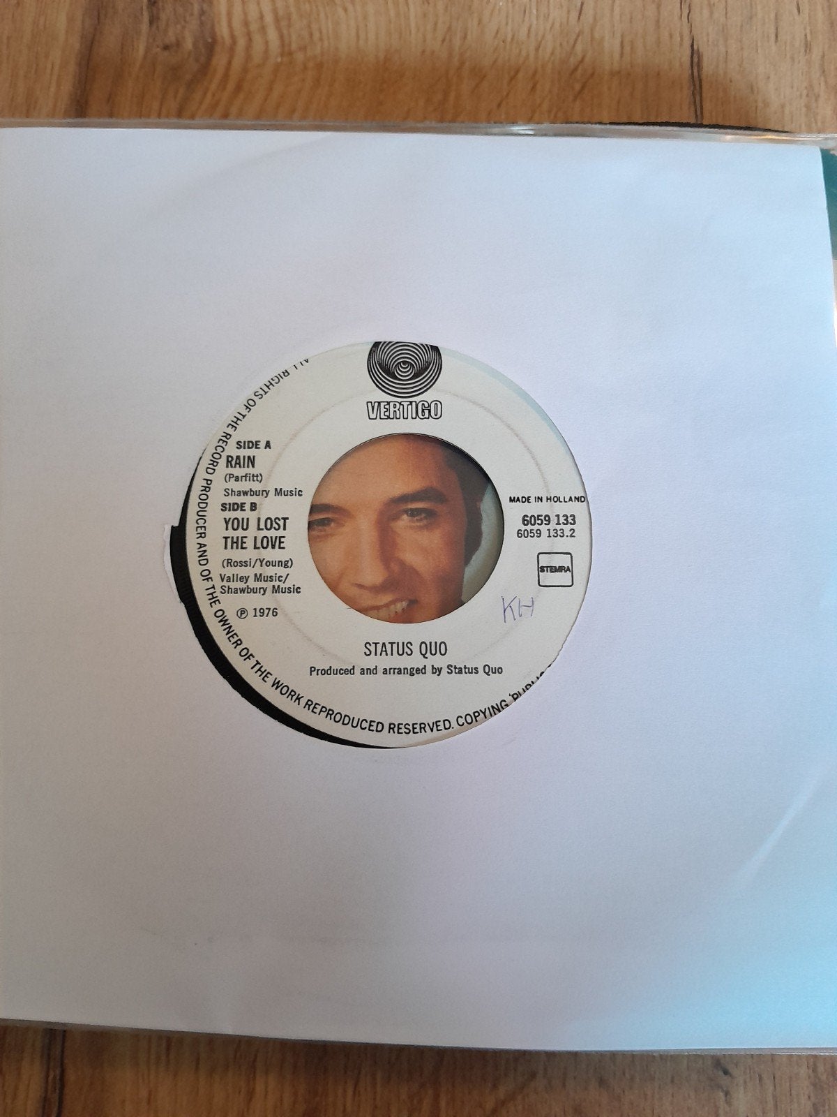 status quo 7 inch rain, Ophalen of Verzenden, Zo goed als nieuw, Rock en Metal