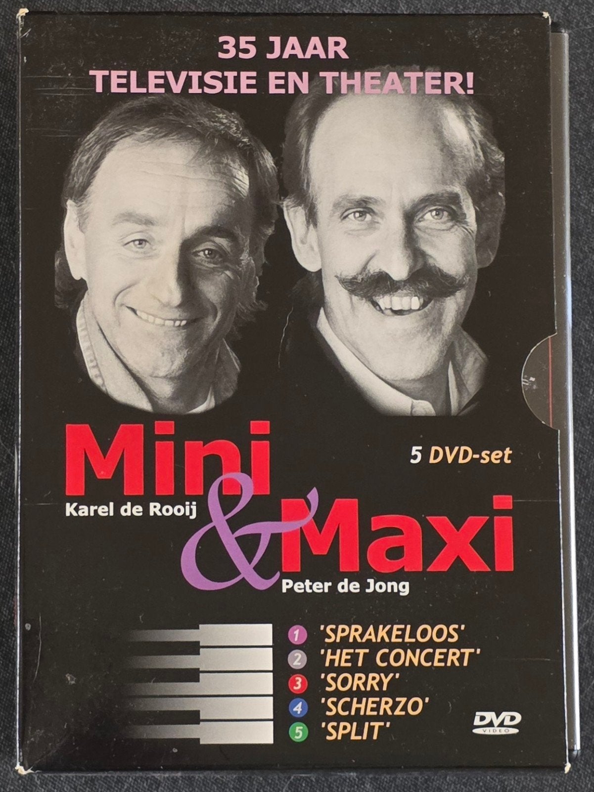 Mini & Maxi - 35 Jaar Televisie en Theater (5 DVD-set), Gebruikt, Alle leeftijden, Komedie, Ophalen of Verzenden