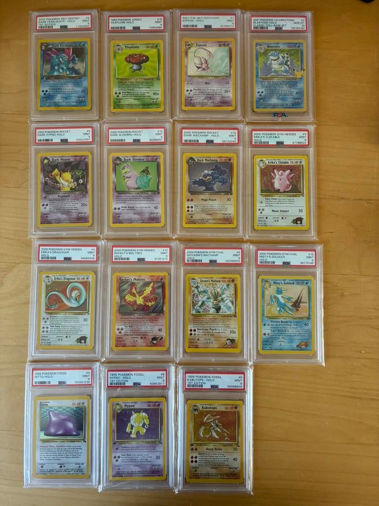 pokemon kaarten - PSA graded, Ophalen of Verzenden, Zo goed als nieuw