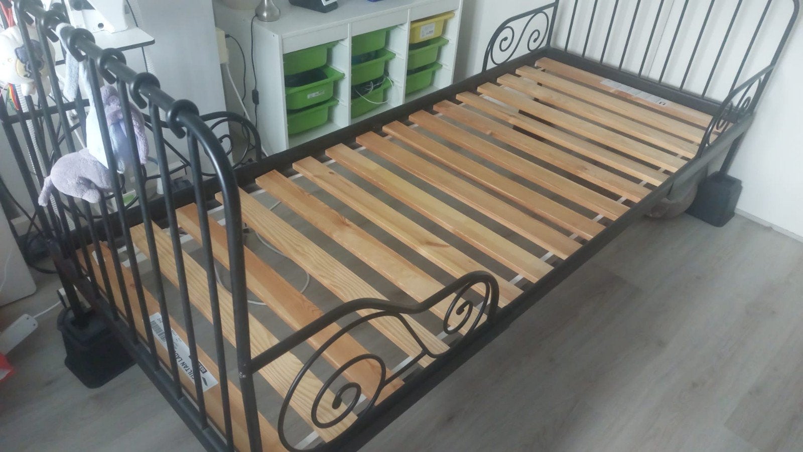 Ikea Minnen meegroeibed incl lattenbodem, Ophalen, Gebruikt, Eenpersoons, 80 cm