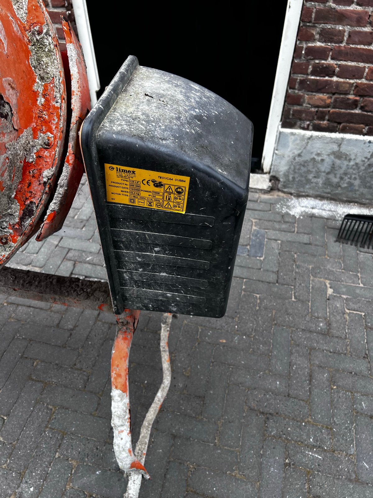Limex Betonmolen - Gebruikt maar functioneel, Doe-het-zelf en Verbouw, Gereedschap | Overige machines, Ophalen, Gebruikt