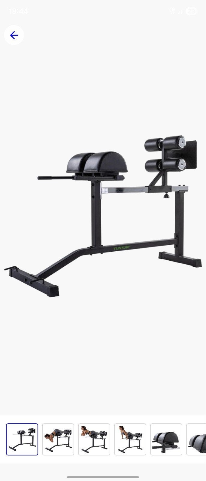 Tunturi ghd Fitnessbank voor rug- en buikspieroefeningen, Sport en Fitness, Ophalen, Zo goed als nieuw, Buik, Fitnessbank