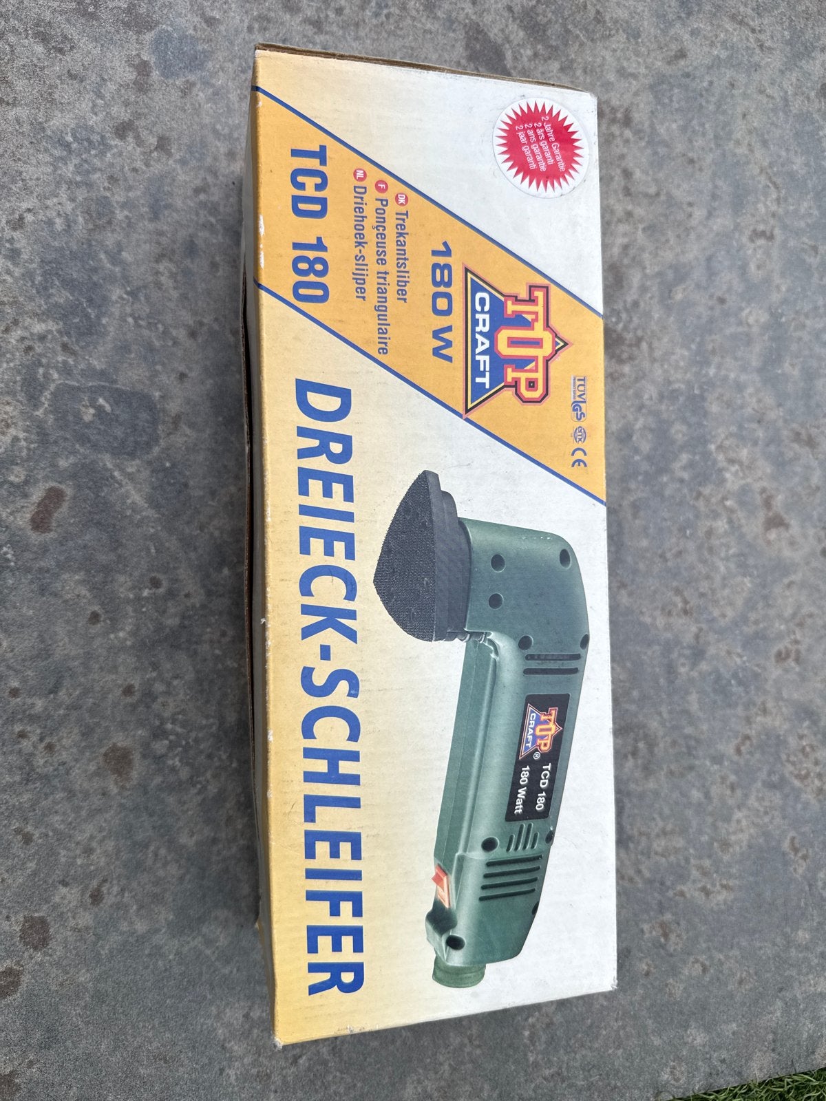 Top Craft TCD 180 Driehoekschuurmachine 180W, Ophalen, Gebruikt, Minder dan 600 watt, Overige typen