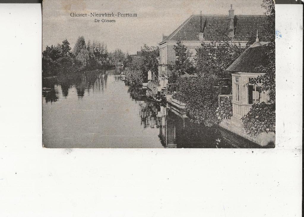 Giessen-Nieuwkerk Peursum de Giessen, Verzamelen, Ansichtkaarten | Nederland, Ophalen of Verzenden, Voor 1920, Ongelopen, Zuid-Holland