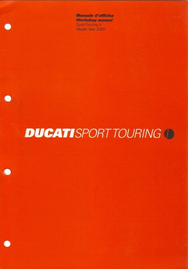 Ducati Sport Touring 4 service manual 2000 (5610z), Motoren, Verzenden, Ducati