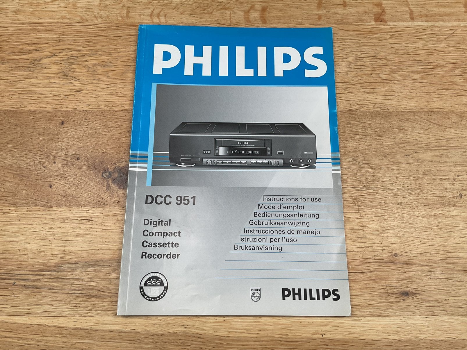 Philips DCC-951 originele gebruiksaanwijzing users manual, Audio, Tv en Foto, Ophalen of Verzenden, Philips
