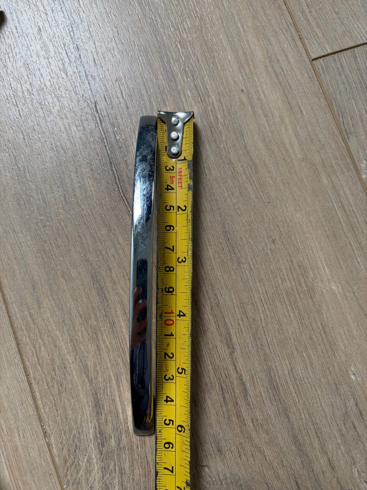 Set van 28 Gebogen Chroom Handgrepen - 16 cm, Ophalen of Verzenden, Gebruikt, Chroom, Klink of Kruk
