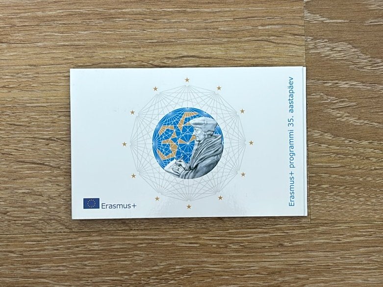 Esland 2022 BU erasmus Coincard 2 euro, Ophalen of Verzenden, Overige landen, 2 euro