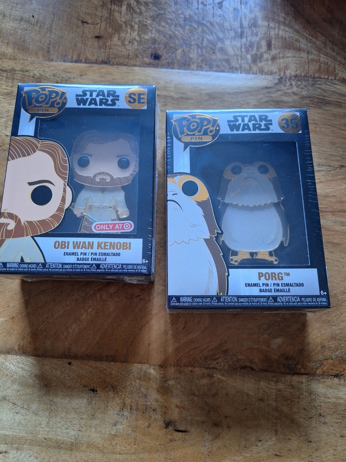 Funko Pop! Star Wars Obi-Wan Kenobi & Porg Emaille Pins, Ophalen of Verzenden, Nieuw