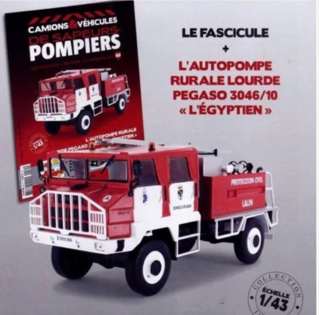 Pegaso 3046/10 L'Egyptien Brandweer schaal 1:43 # 80, Verzenden, Nieuw, Bus of Vrachtwagen, Overige merken