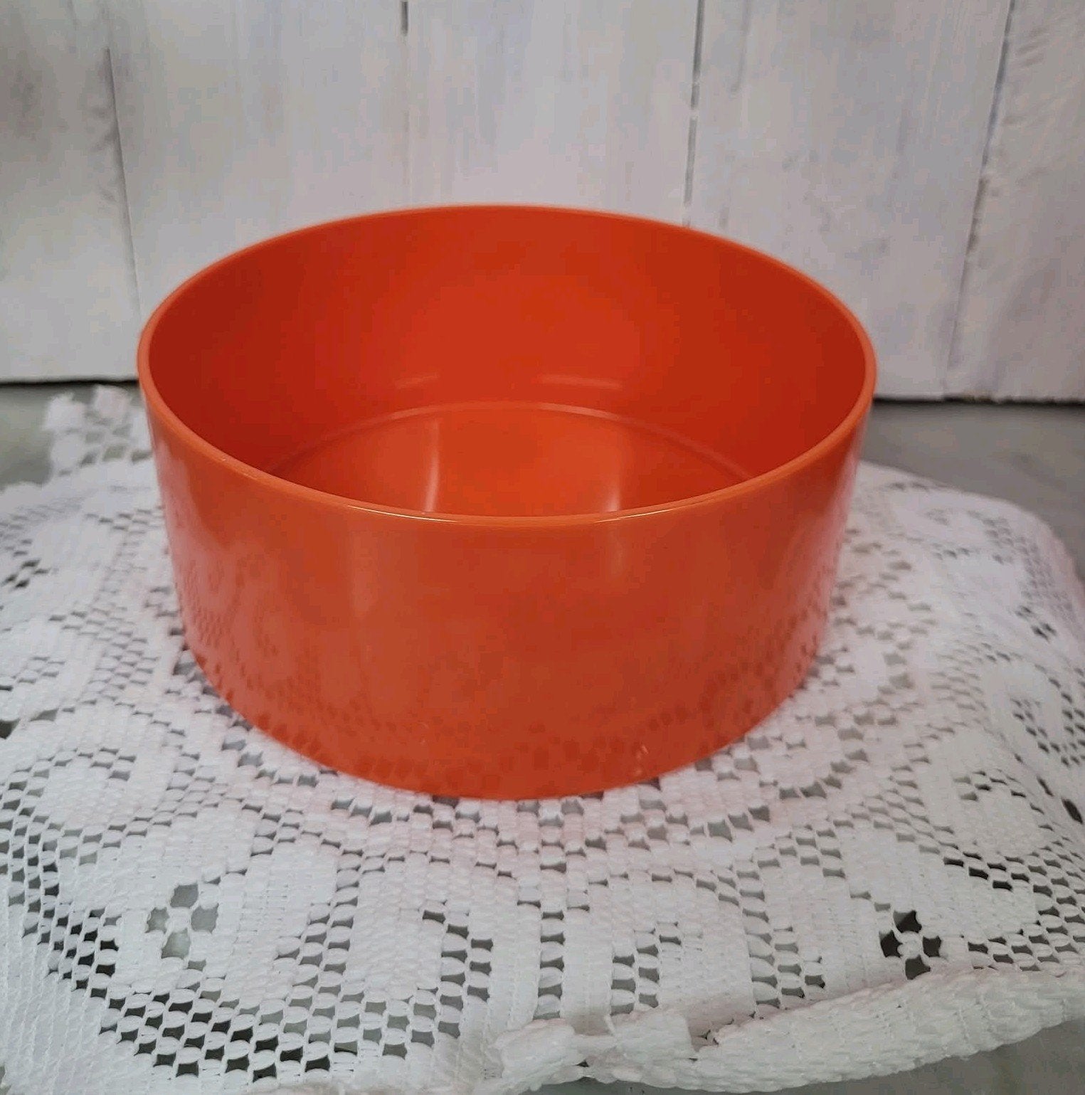 Retro oranje schaaltje, Verzamelen, Retro, Huis en Inrichting, Verzenden
