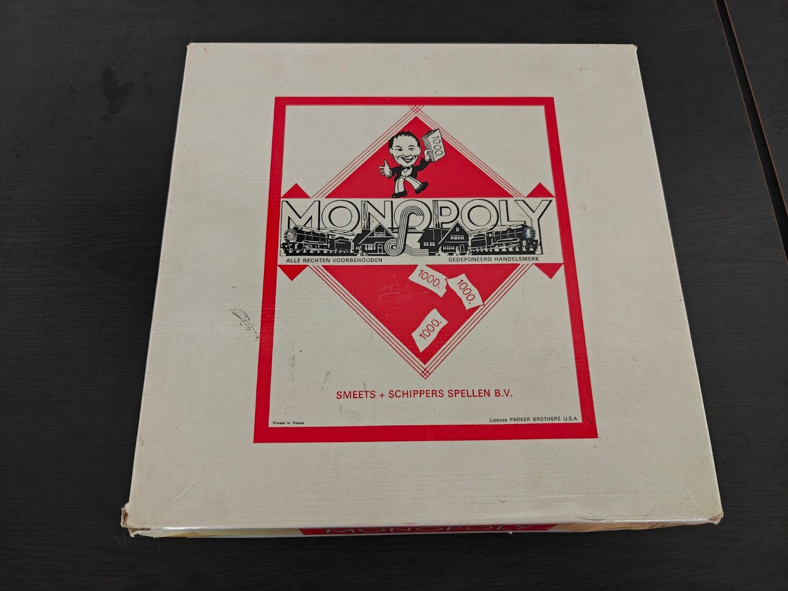 Vintage Monopoly Bordspel - Smeets + Schippers Spellen B.V., Hobby en Vrije tijd, Gezelschapsspellen | Bordspellen, Vijf spelers of meer