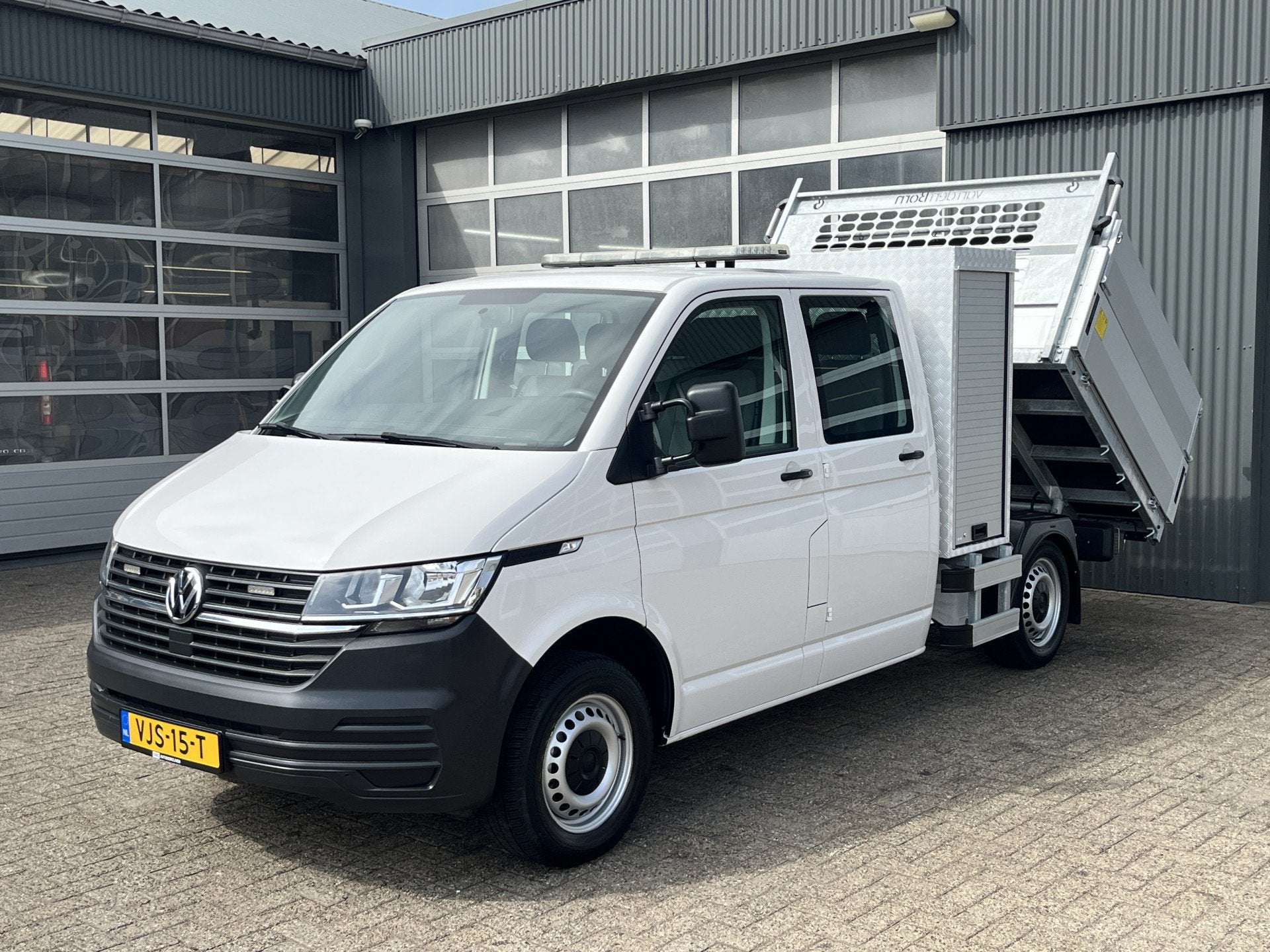 Volkswagen Transporter 2.0 TDI L2H1 DC 30 Dubbele cabine ope, Auto's, Voorwielaandrijving, Dealer onderhouden, Gebruikt, Euro 6