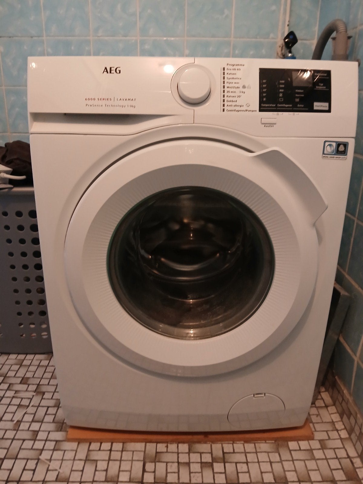 AEG 6000 SERIES Lavasense 7kg Wasmachine, Ophalen, Gebruikt, Voorlader, Kort programma