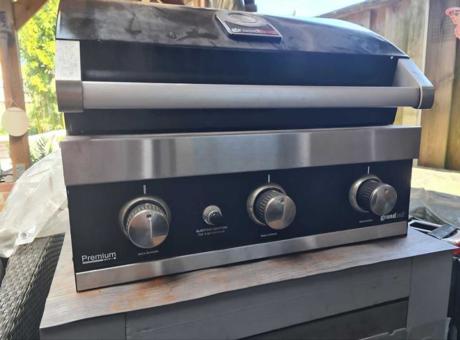 Grandhall G3 inbouwBBQ op gas, Ophalen, Gebruikt, Grandhall