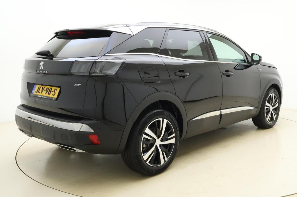 Peugeot 3008 1.2T 130pk GT | Dodehoek detectie | Adaptieve C, Auto's, Peugeot, 1199 cc, Leder en Stof, Zwart, 3 cilinders