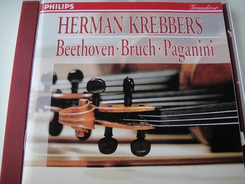 HERMAN KREBBERS Beethoven Bruch Paganini CD PHILIPS ZGAN, Ophalen of Verzenden, Classicisme, Zo goed als nieuw, Orkest of Ballet